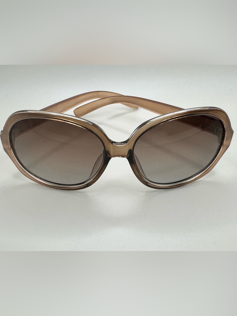 Corciova Italy Design Oversized Square Sunglasses in Champagne Beige